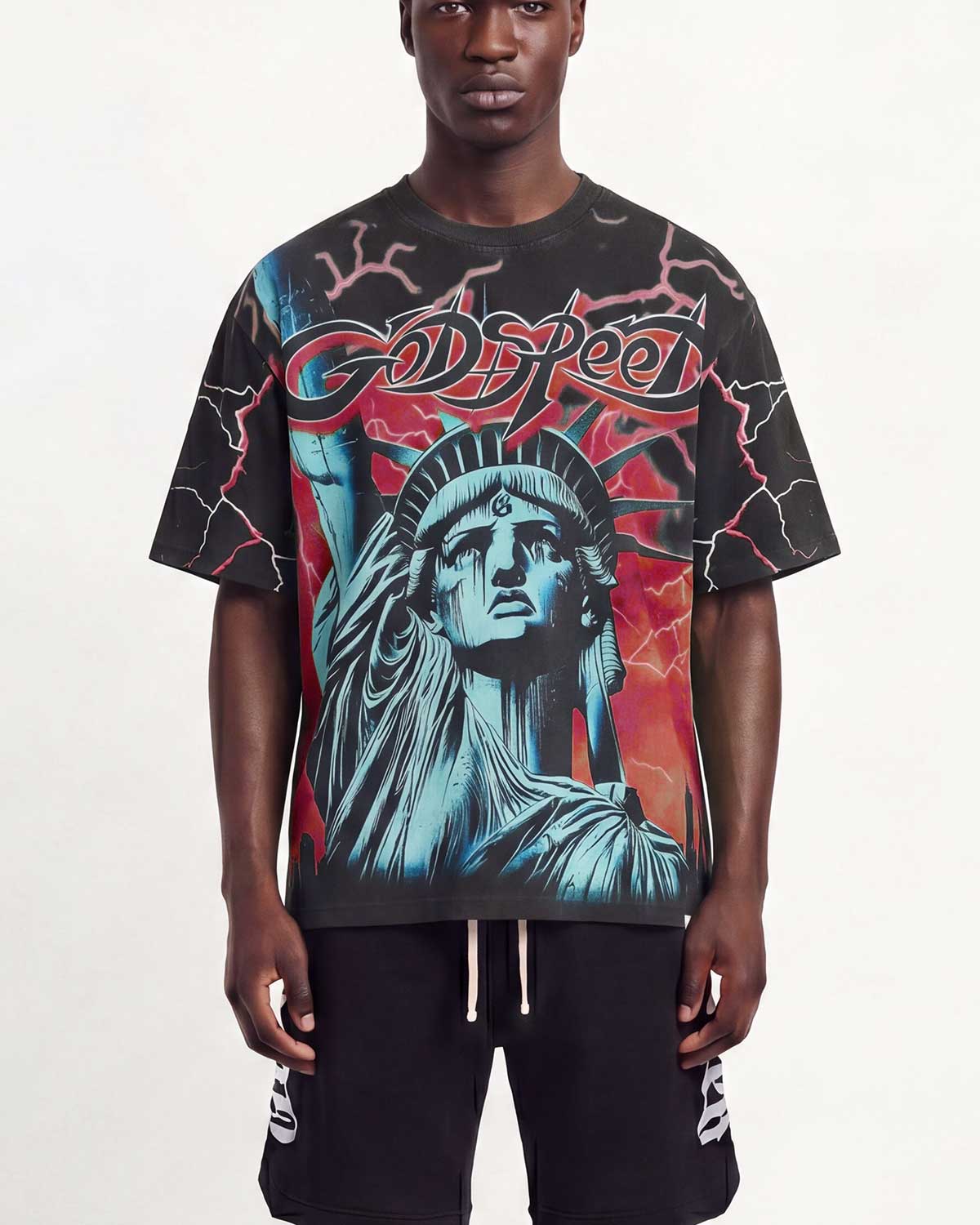 Godspeed Voltage Tee Black/Red