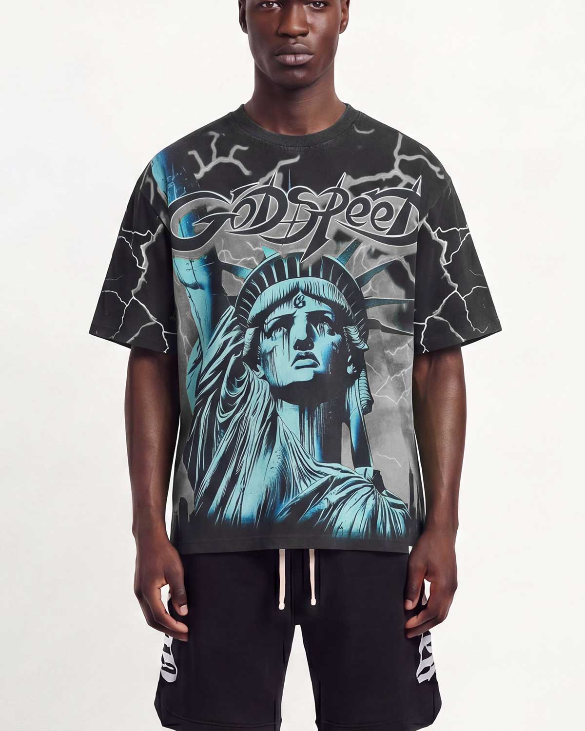 Godspeed Voltage Tee Black/Wolf Grey