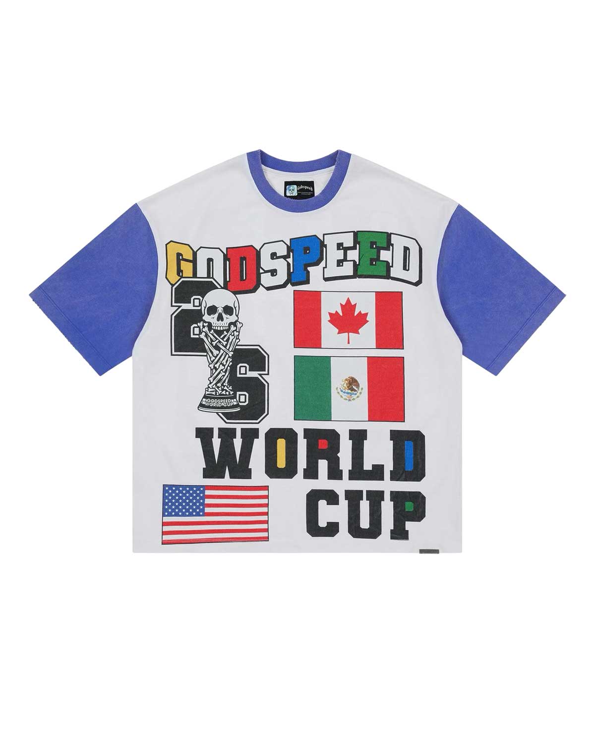 Godspeed '26 GSWC Vintage Tee White/Blue