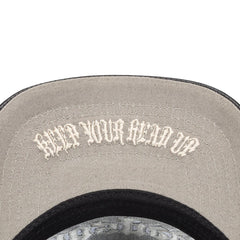 Godspeed Forever Black Leather Trucker Hat